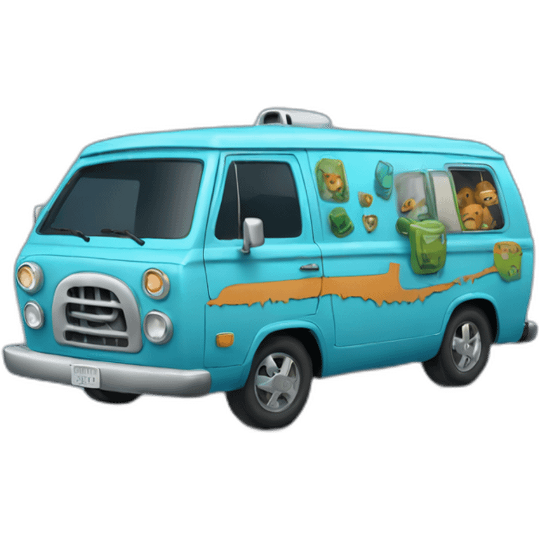 blue mystery machine emoji