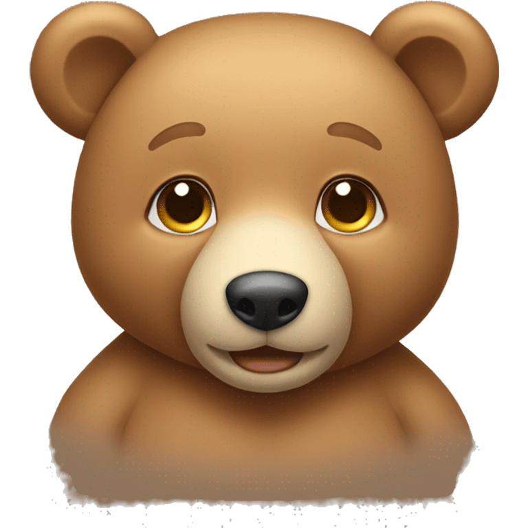 cute light brown toy bear  emoji