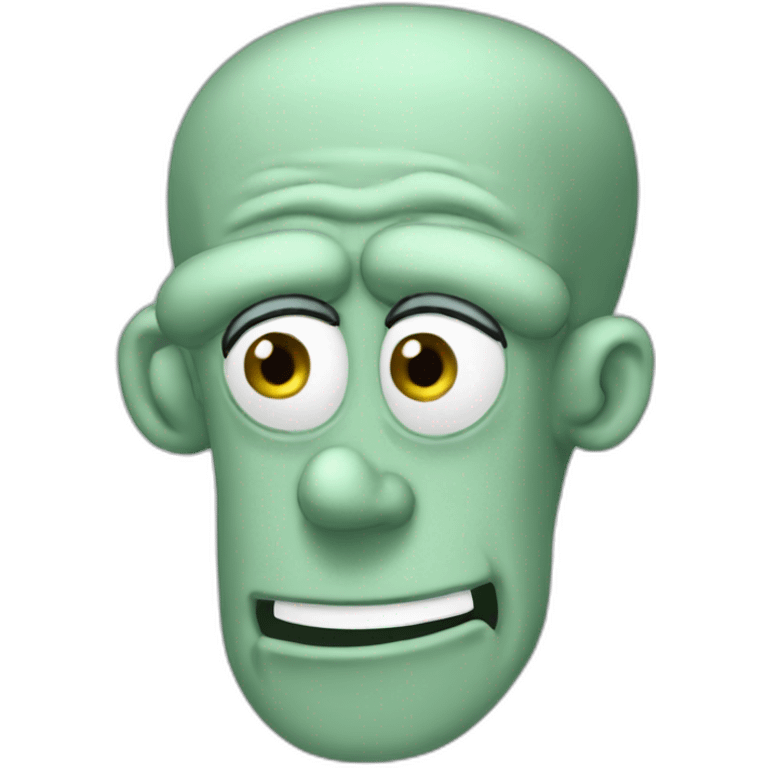 Handsome Squidward emoji