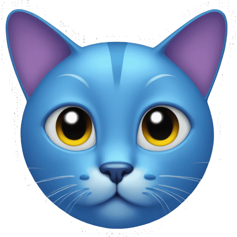 Blue cat atoms  emoji