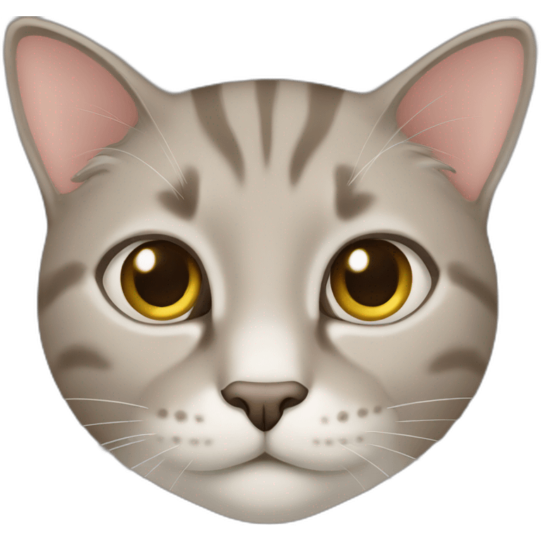 Light grey brown cat emoji