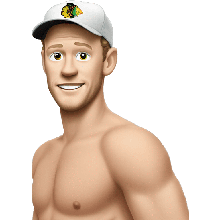 Jonathan Toews as beach bum emoji