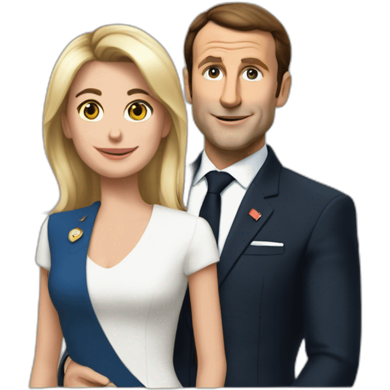 Macron ken avec Brigitte emoji