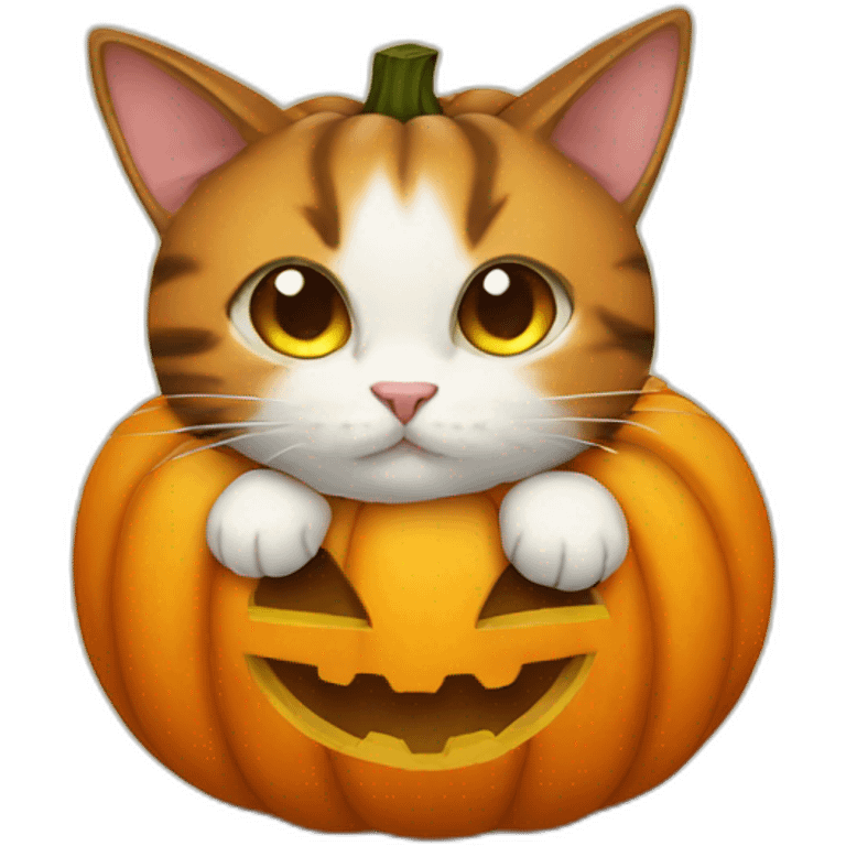 pumpkin cat emoji