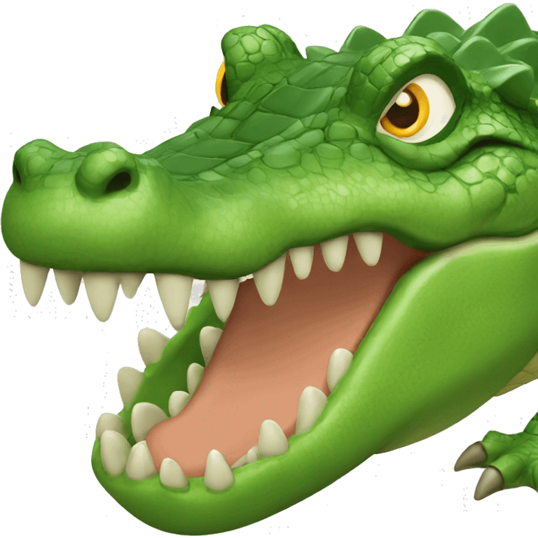 Jul sur un crocodile  emoji