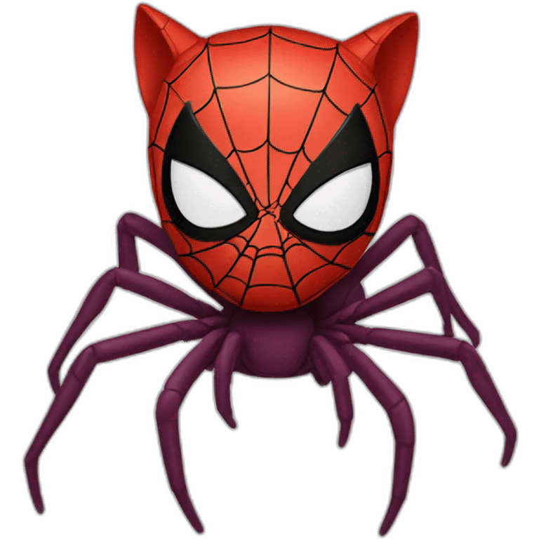 A cat spider-man emoji