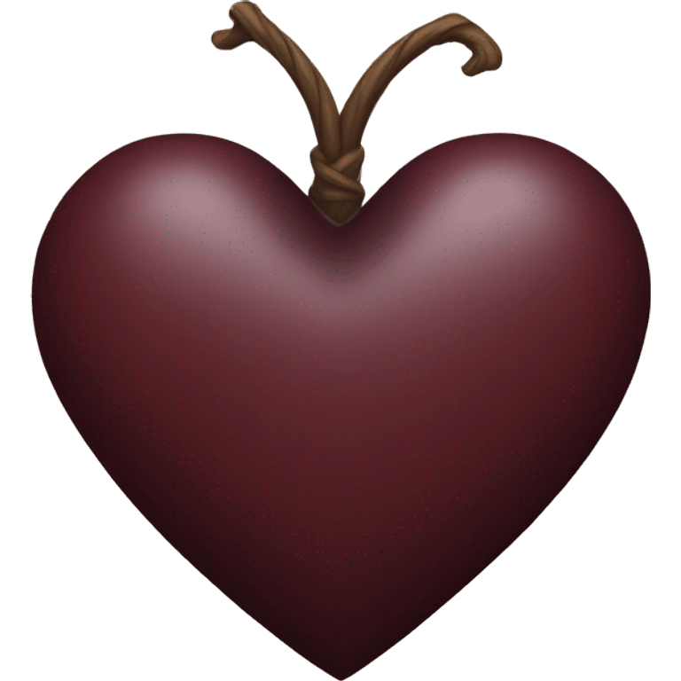 Deep dark red heart emoji