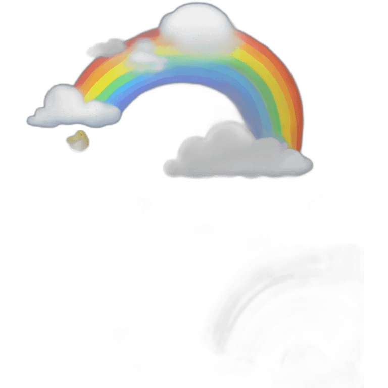 Arc en ciel nuage emoji