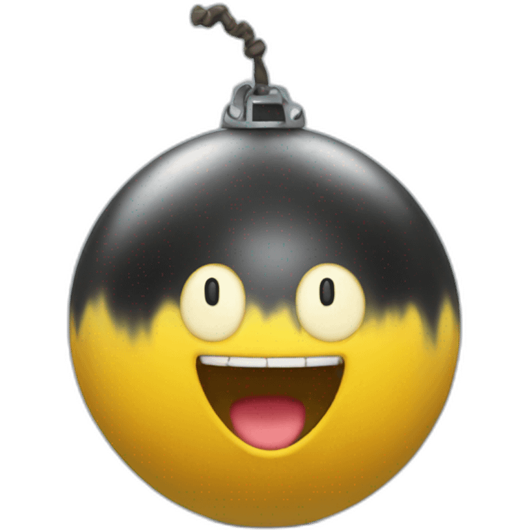 Cute yellow bob-omb emoji