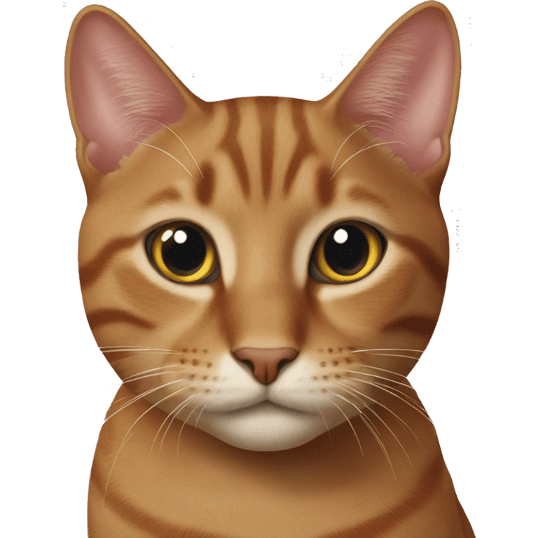 Cut marron cat emoji