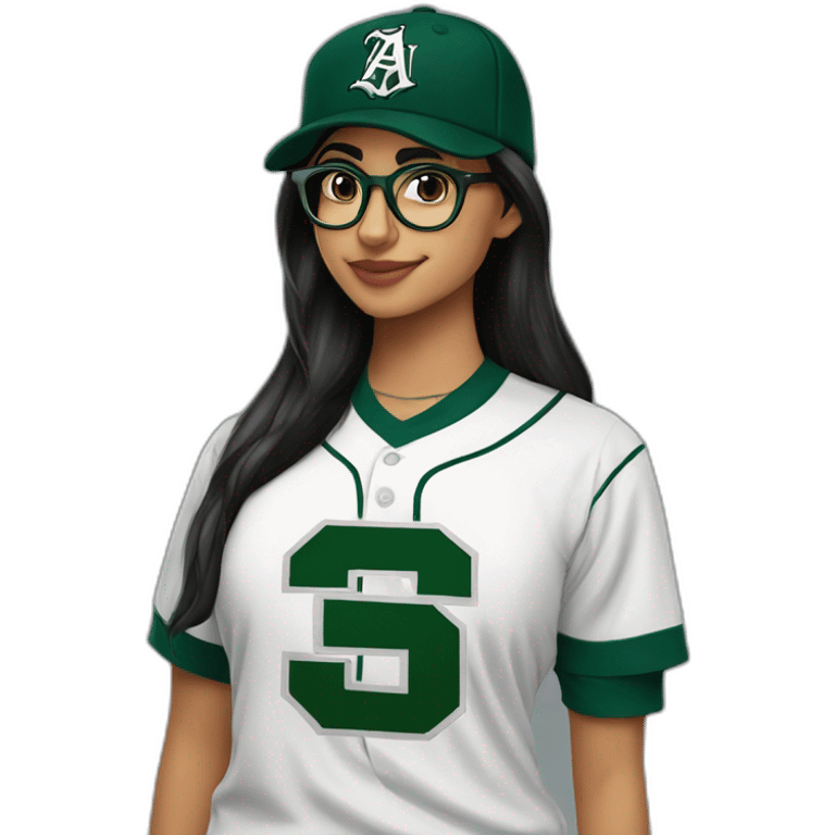 Mia Khalifa slytherin baseball shirt emoji