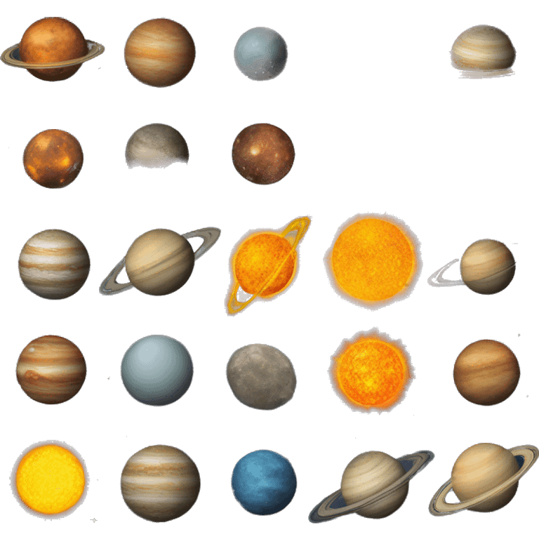 Solar system emoji