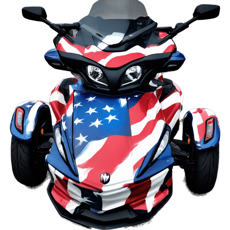 can-am-spyder RT  American flag wrap emoji