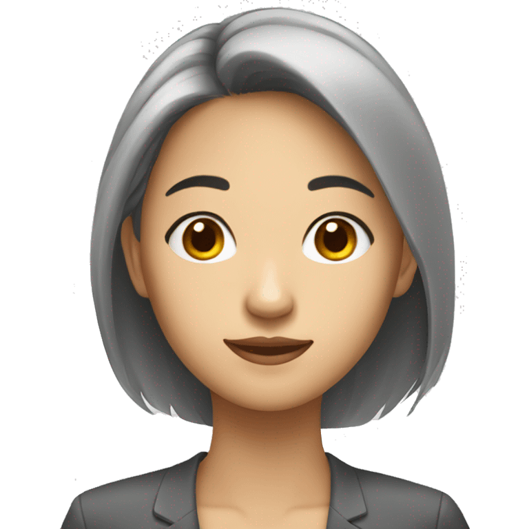 young asian woman office worker emoji