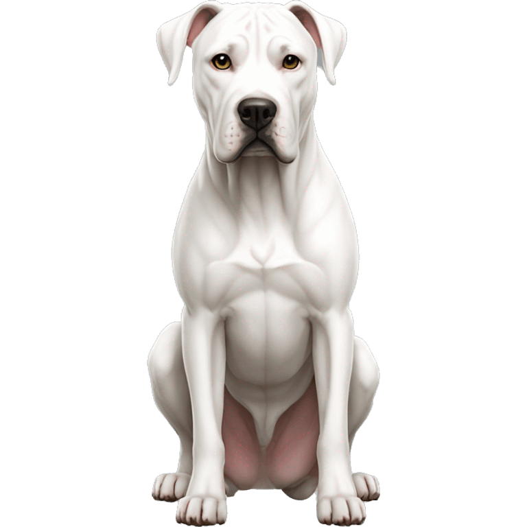 Dogo Argentino Dog Breed Full Body emoji