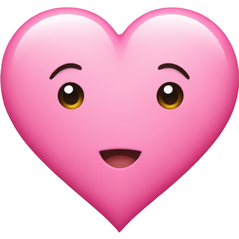 Cute pink heart  emoji