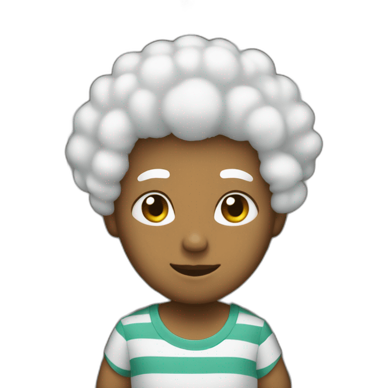 whiteAfro behind bars emoji