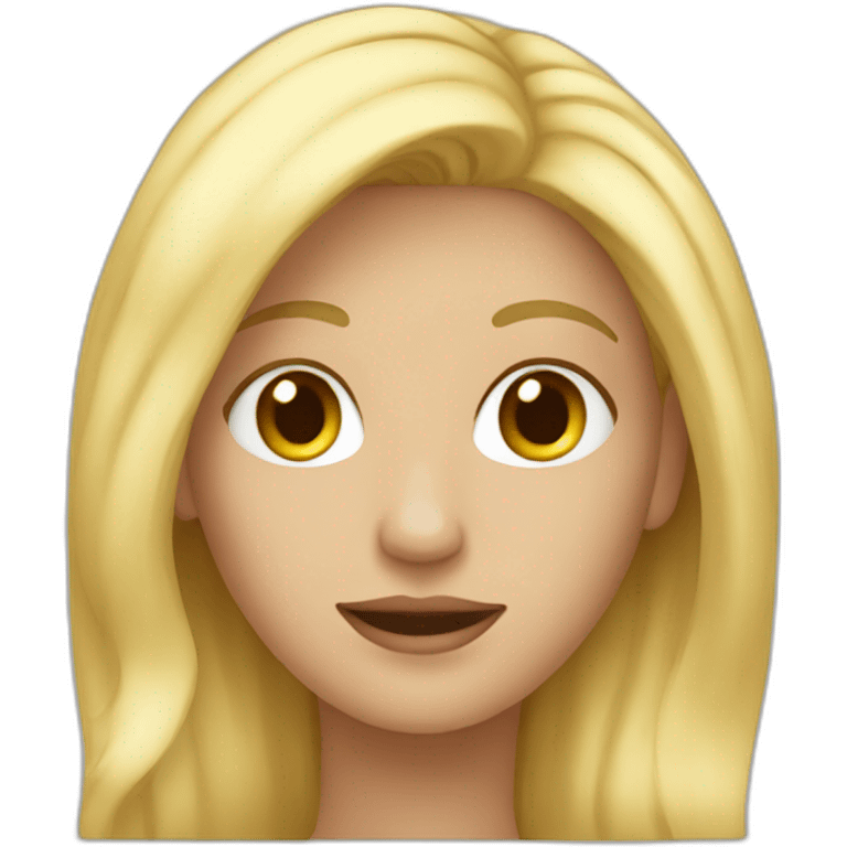 une blonde emoji