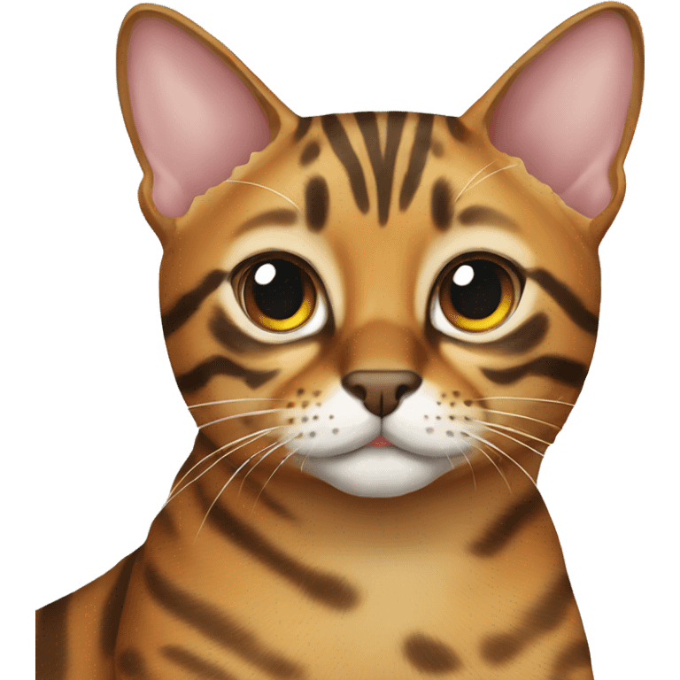 A bengal cat emoji