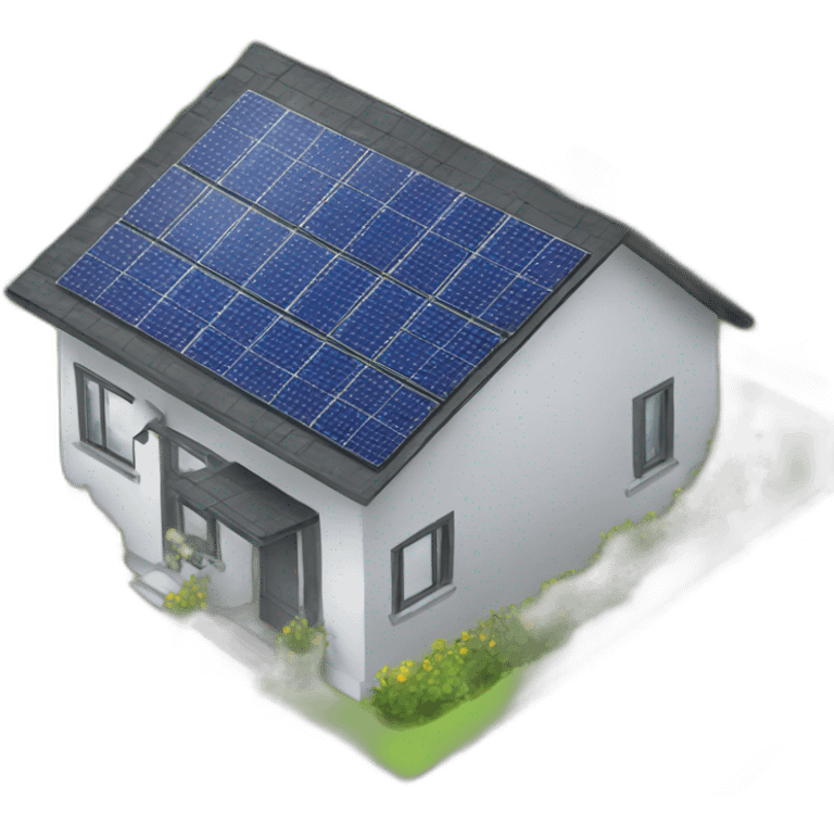 house solar panels  emoji