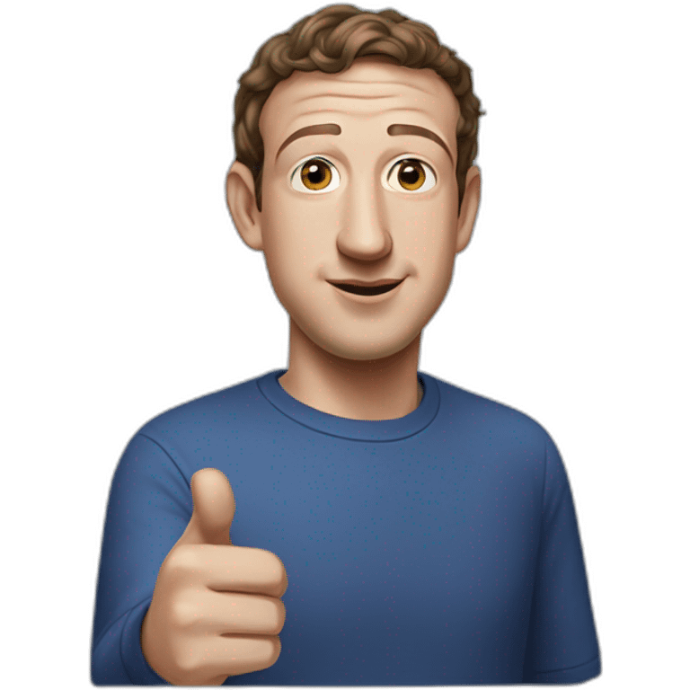 mark zuckerberg looking left pointing left emoji