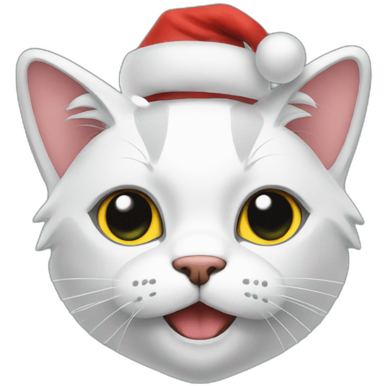 cat santa emoji