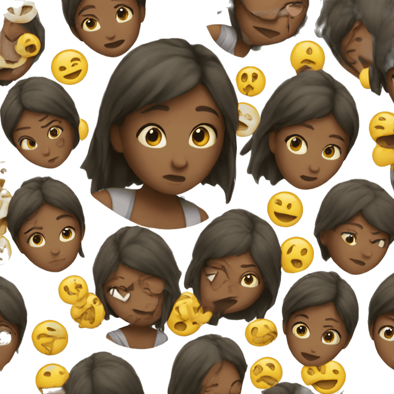 The girl's struggle emoji