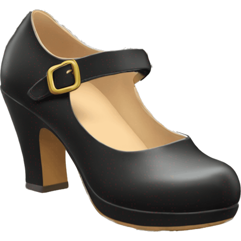 Black Mary Jane’s schoolgirl shoes emoji