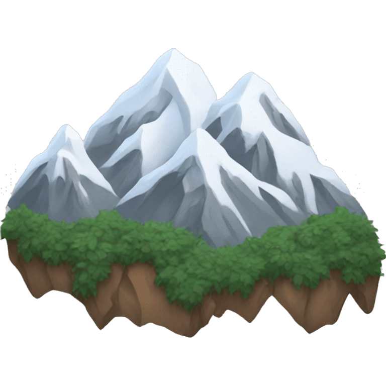 Mountains with snow  emoji