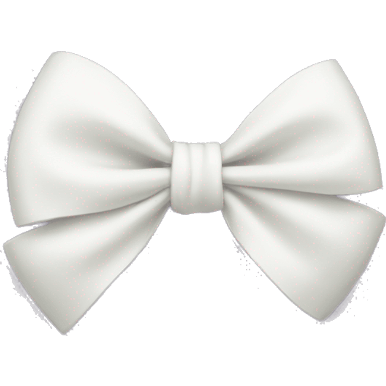 White pastel bow emoji