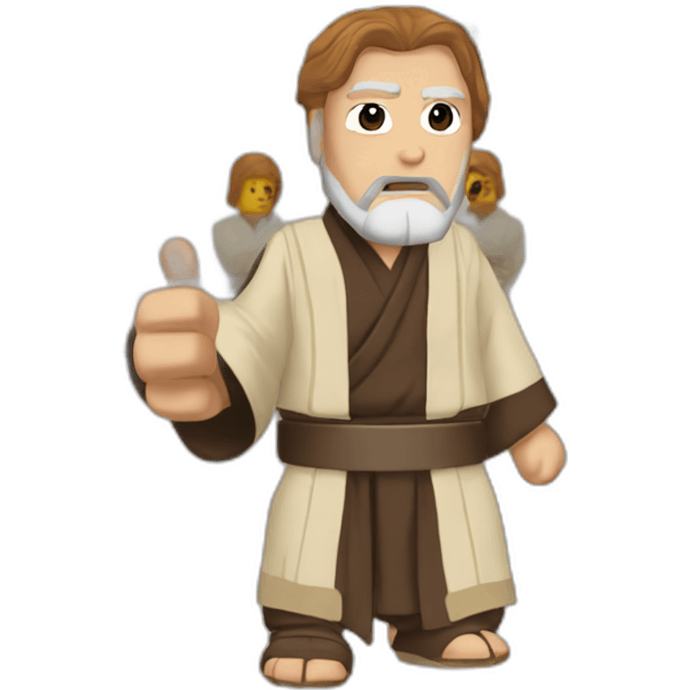 obi-wane kenobi Thumbs down emoji