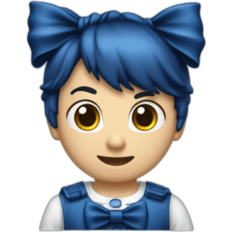 dark blue bow 5-series emoji