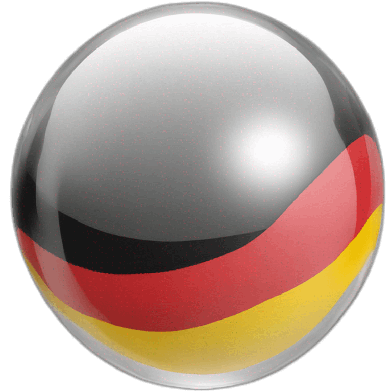 German flag on a crystal ball emoji