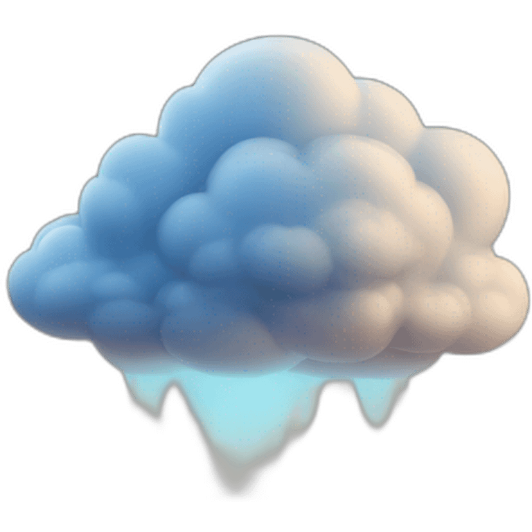 Nuage bleu emoji