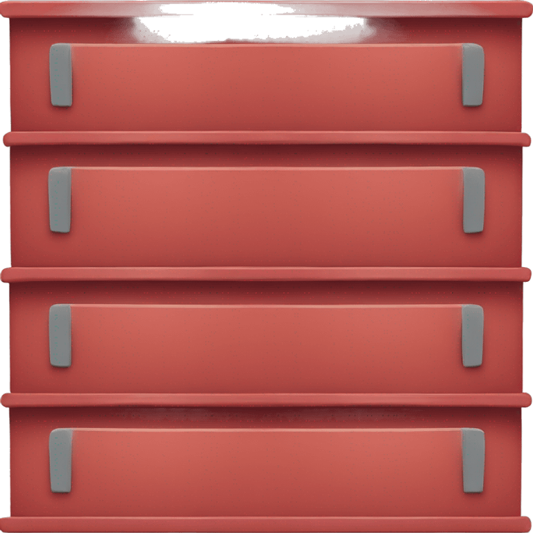 Red drawer emoji