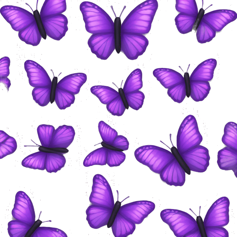 purple butterfly  emoji