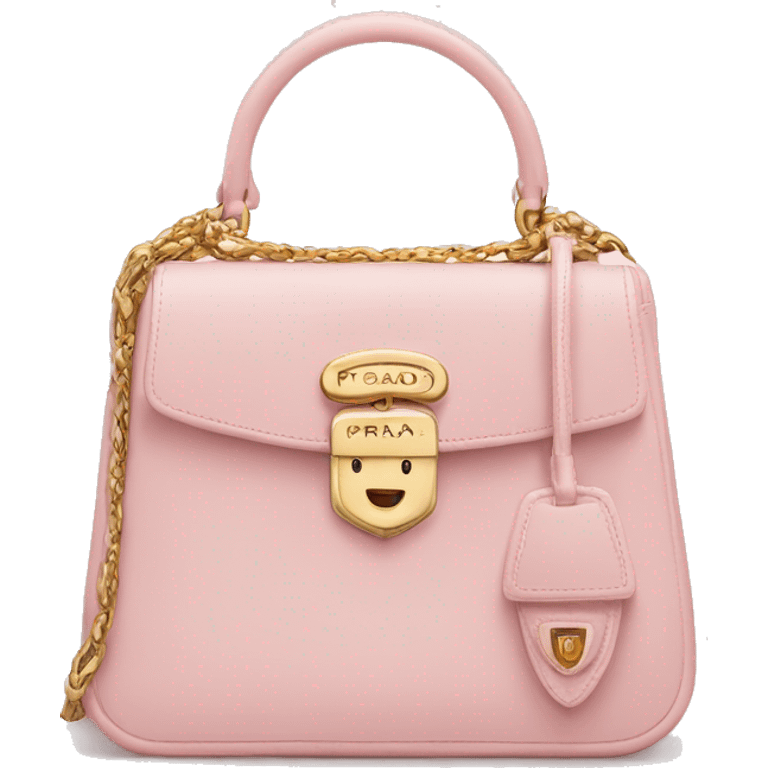 Pastel Pink prada galleria bag  emoji