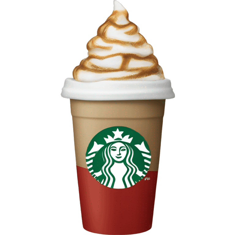 Starbucks holiday cup hot coffee emoji