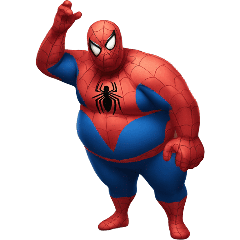 Fat spiderman emoji