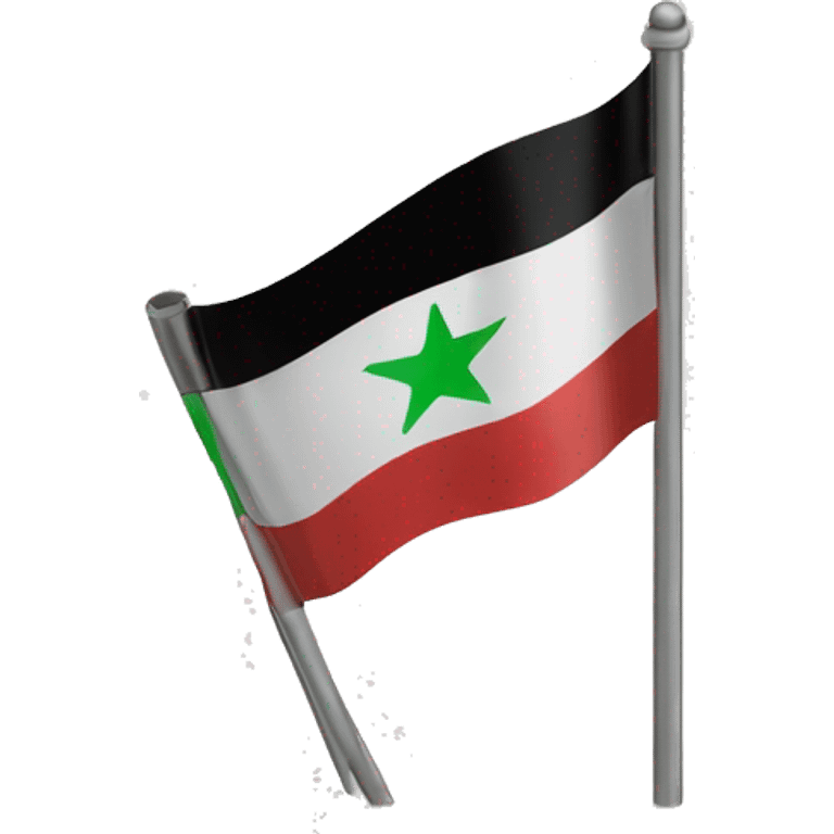 Free syrian flag iPhone style emoji