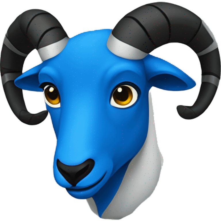 Blue ram (simple) emoji