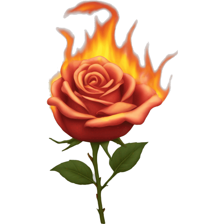 BURNING ROSE emoji