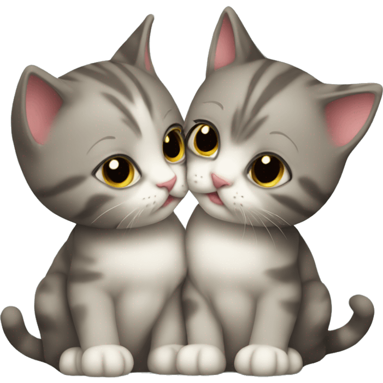 Kissing kitten emoji