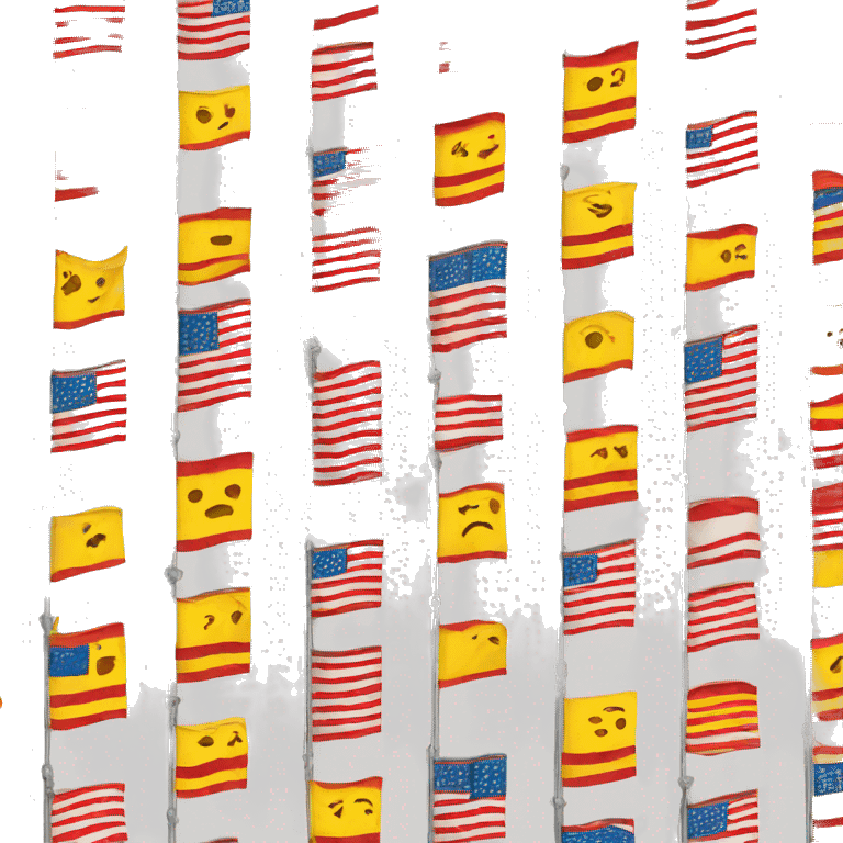 Flag white red yellow  emoji