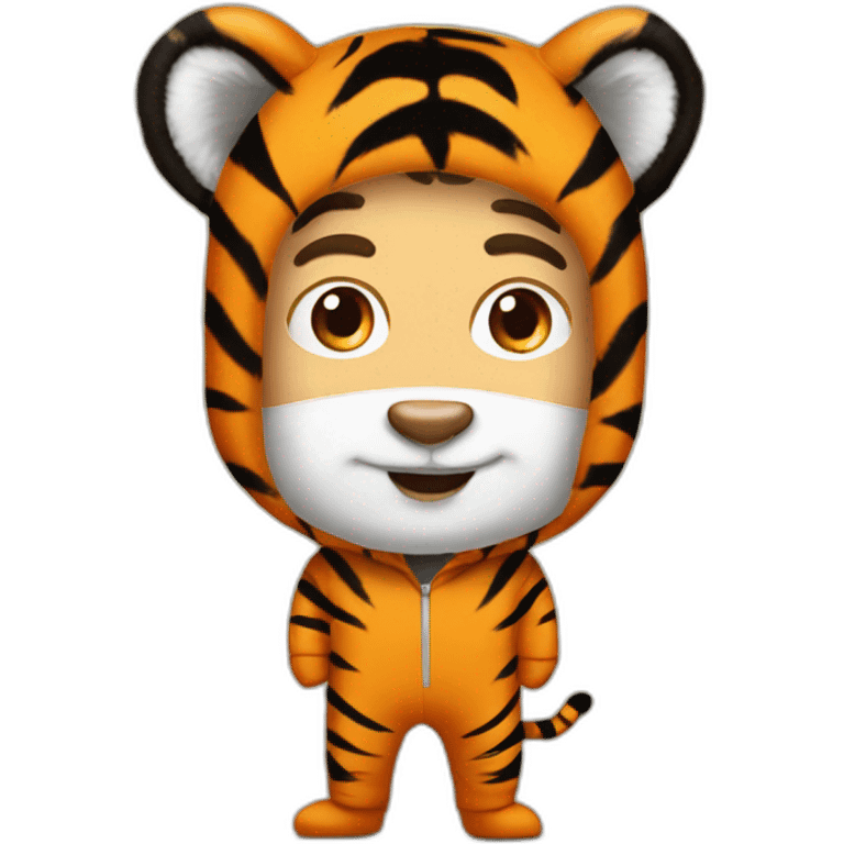 Mark Rutte in a tiger onesie emoji