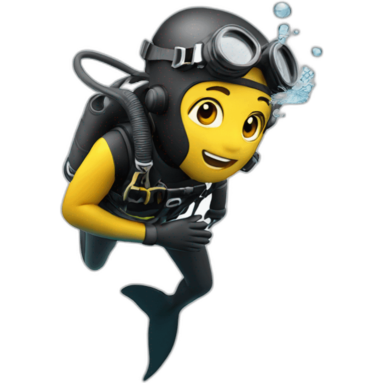 Diver in sea emoji