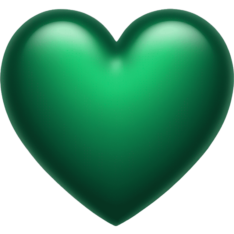 regular dark green heart  emoji