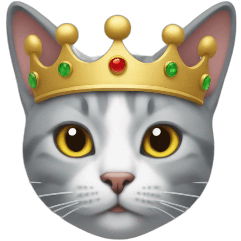 cat with à crown emoji