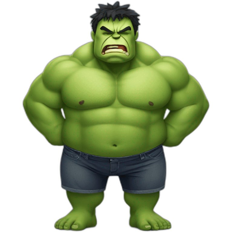 overweight hulk emoji