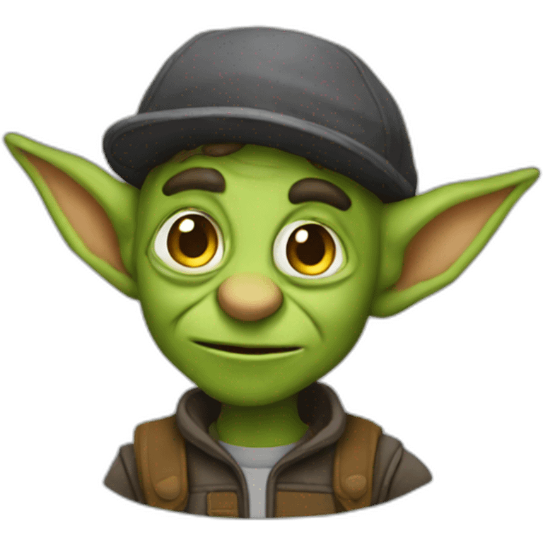 A goblin programmer emoji